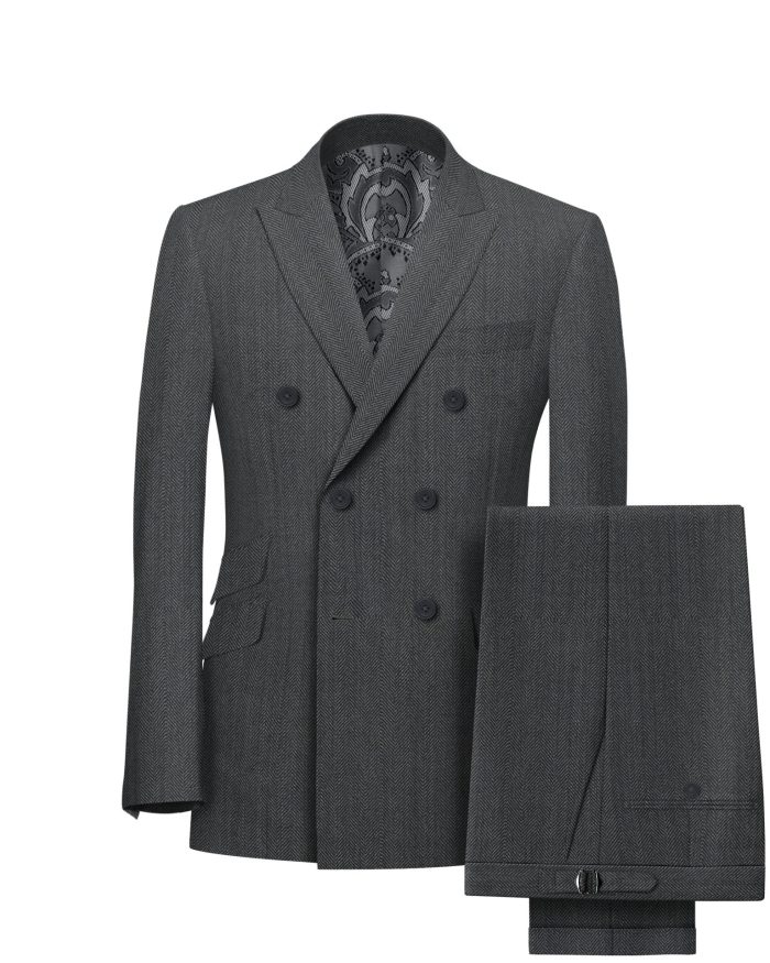 Tailored Fit Gray Suit